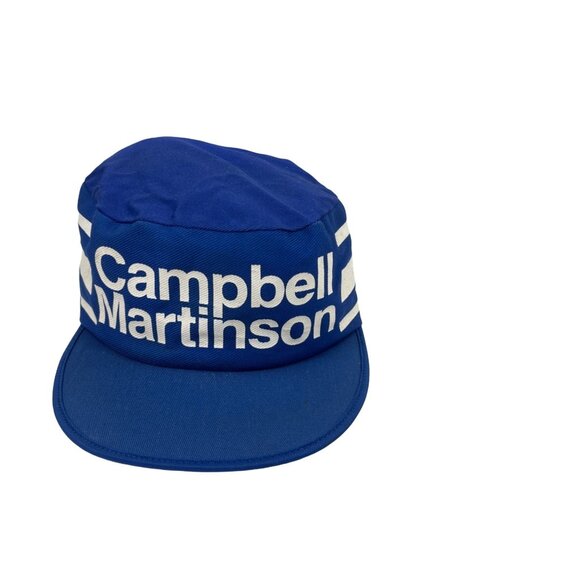 Campbell Martinson Adjustable Baseball Hat/Cap Blue/White 63f - Picture 1 of 9